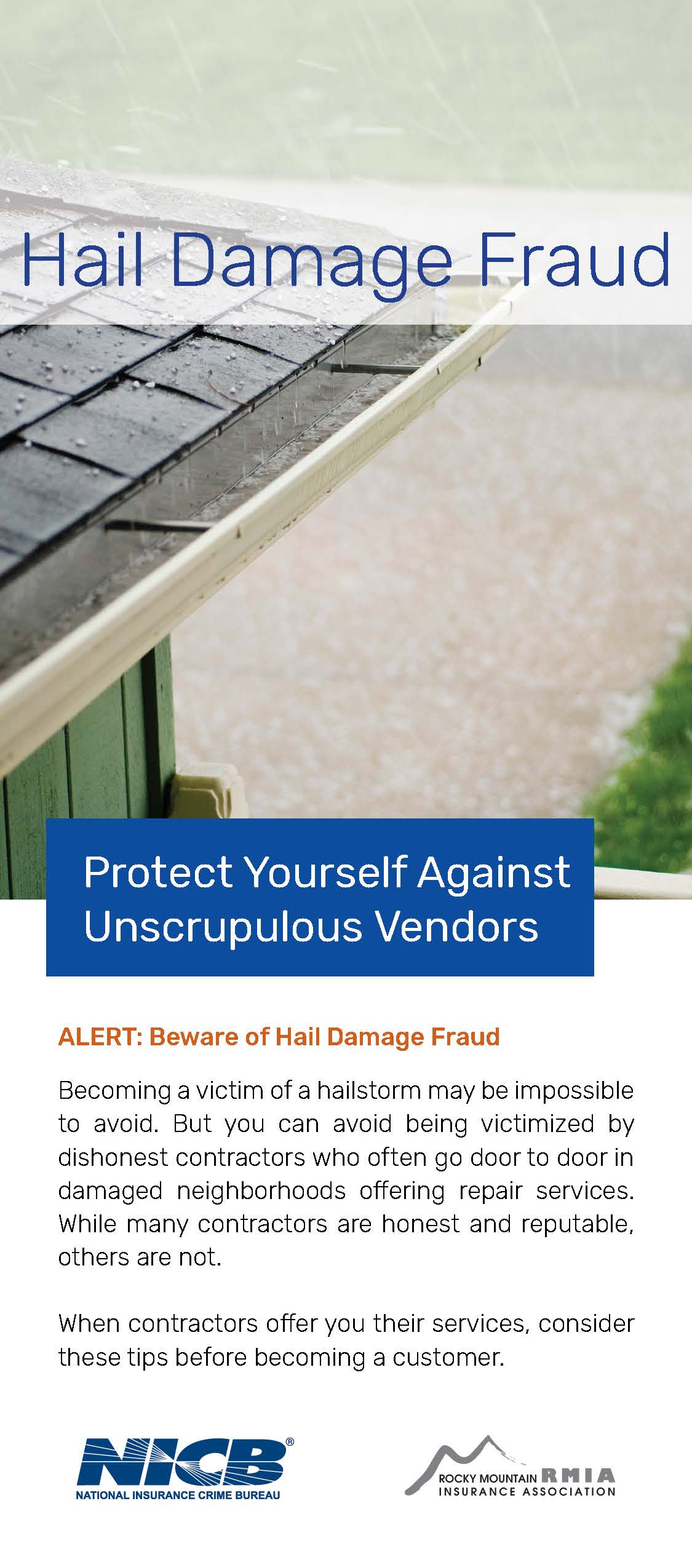 Hail Damage Fraud - Don't Be Victimized Twice